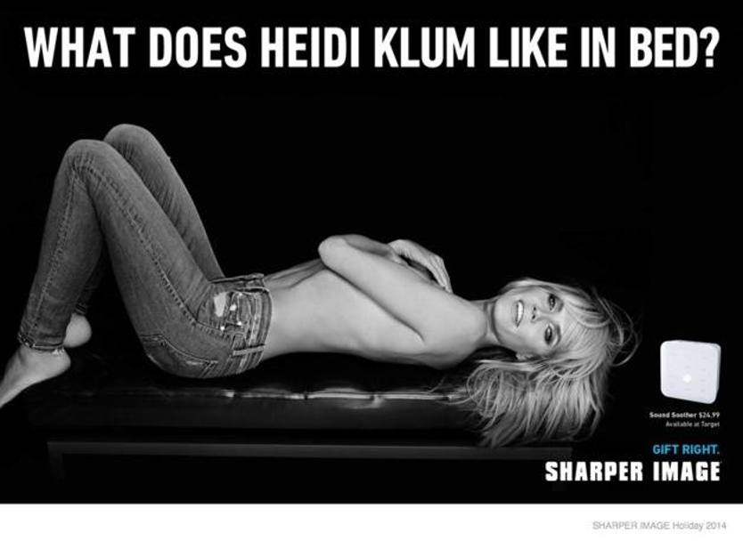 Che cosa ama avere nel letto Heidi Klum?